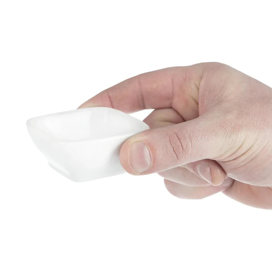 Y137 Olympia Miniature Rounded Square Dishes 60mm (Pack of 12) - JD Catering Equipment Solutions Ltd