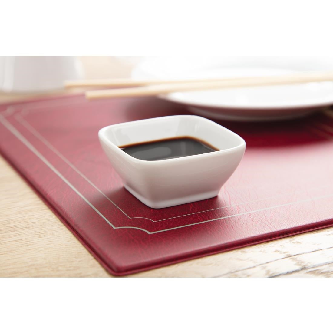 Y137 Olympia Miniature Rounded Square Dishes 60mm (Pack of 12)