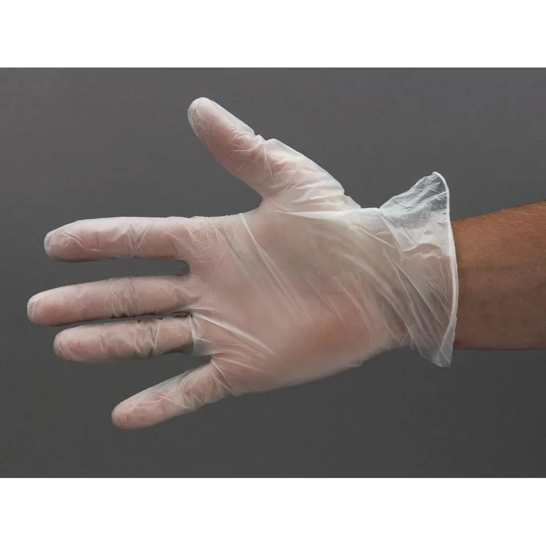 Y247-S Vogue Powder-Free Vinyl Gloves Clear Small (Pack of 100) - JD Catering Equipment Solutions Ltd