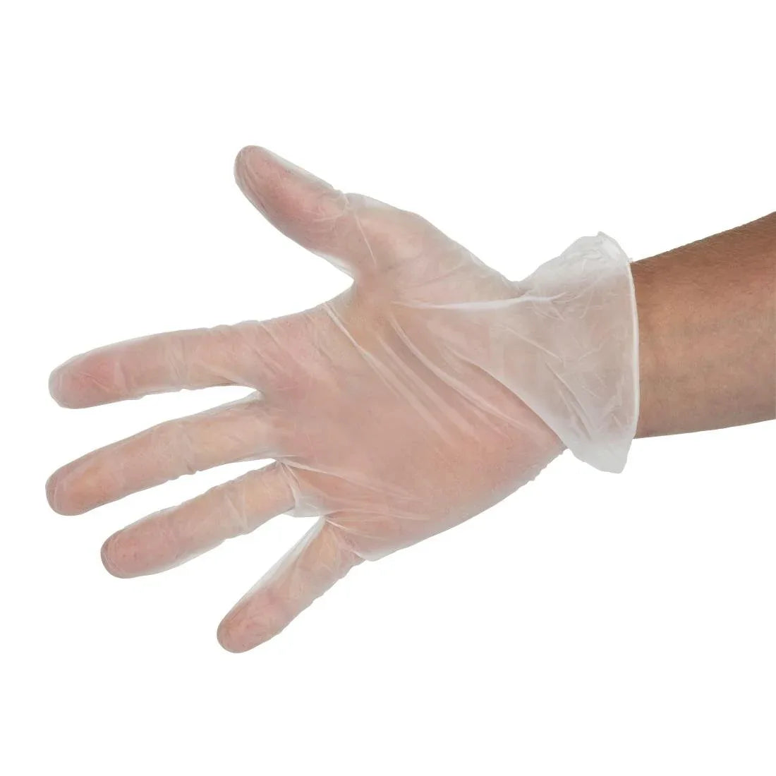Y247-S Vogue Powder-Free Vinyl Gloves Clear Small (Pack of 100) - JD Catering Equipment Solutions Ltd