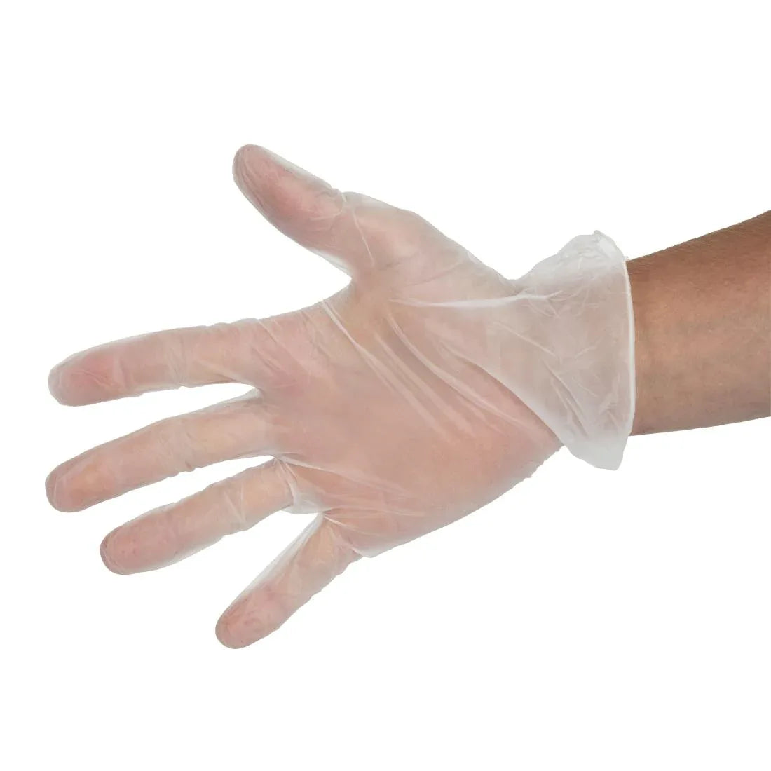 Y247-XL Vogue Powder-Free Vinyl Gloves Clear Extra Large (Pack of 100) - JD Catering Equipment Solutions Ltd
