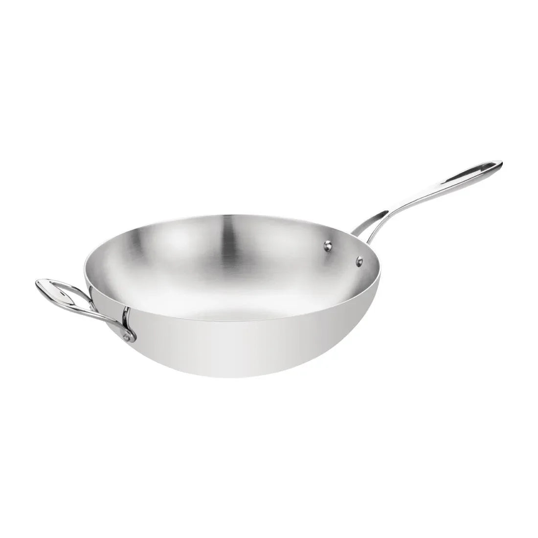 Y261 Vogue Tri Wall Wok Flat Base 305mm - JD Catering Equipment Solutions Ltd