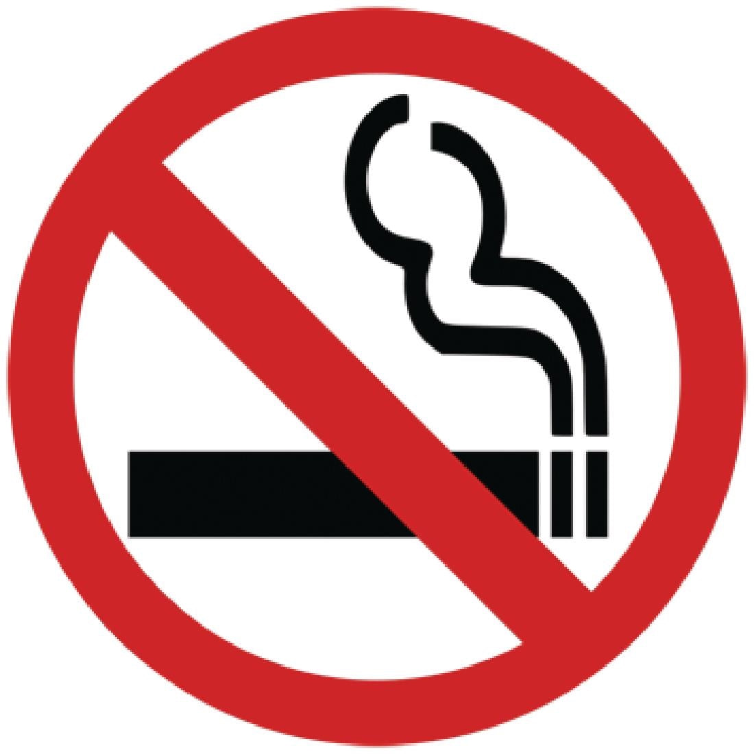 Y937 No Smoking Symbol Window Sign