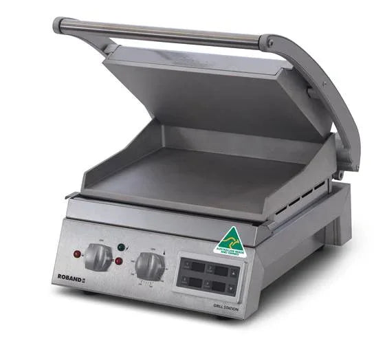 Roband Contact Grill 6 Slice Smooth Plate Electronic Timer GSA610SE - JD Catering Equipment Solutions Ltd