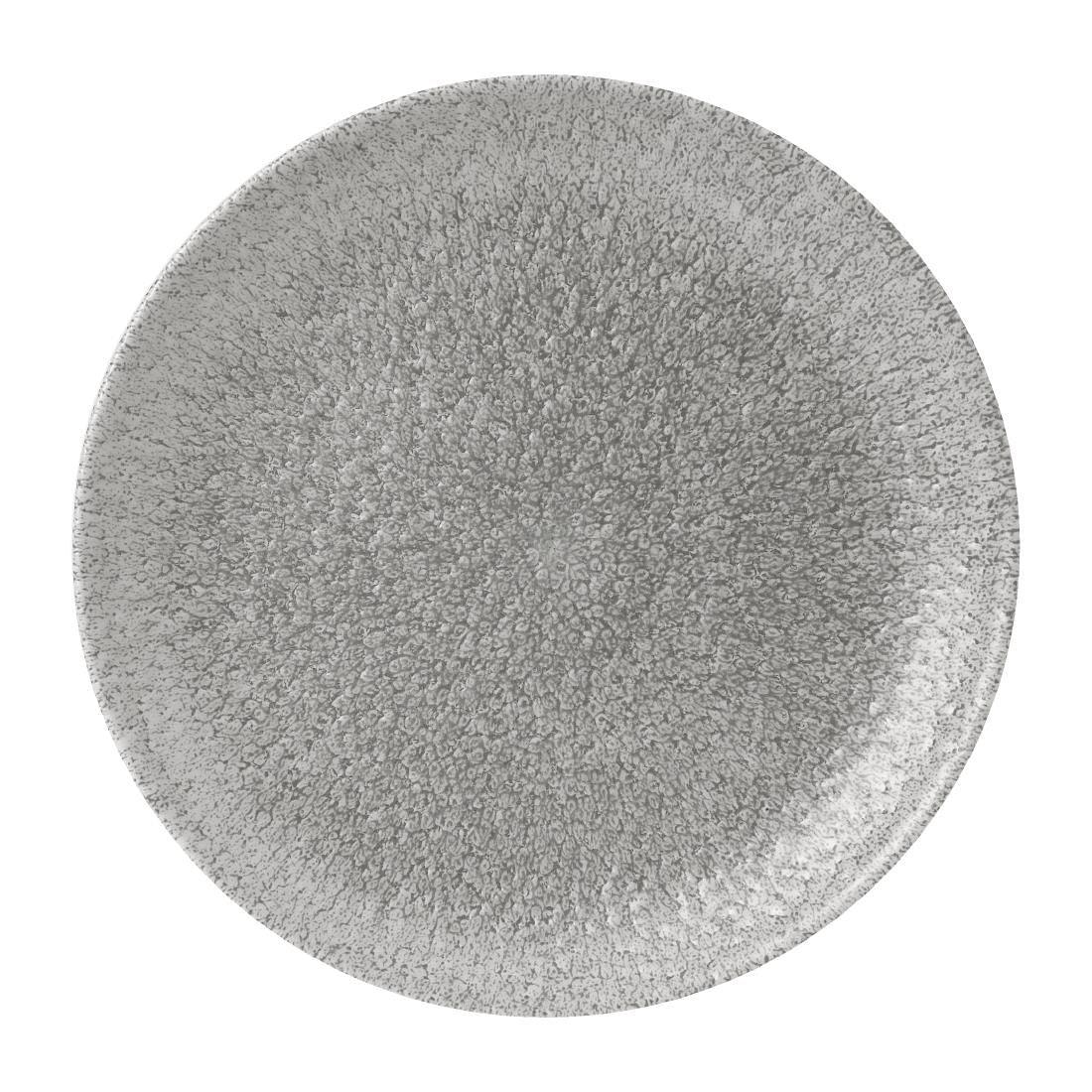 FD880 Churchill Raku Jasper Grey Evolve Coupe Plate 8.67" (Box 12) (Direct) - JD Catering Equipment Solutions Ltd