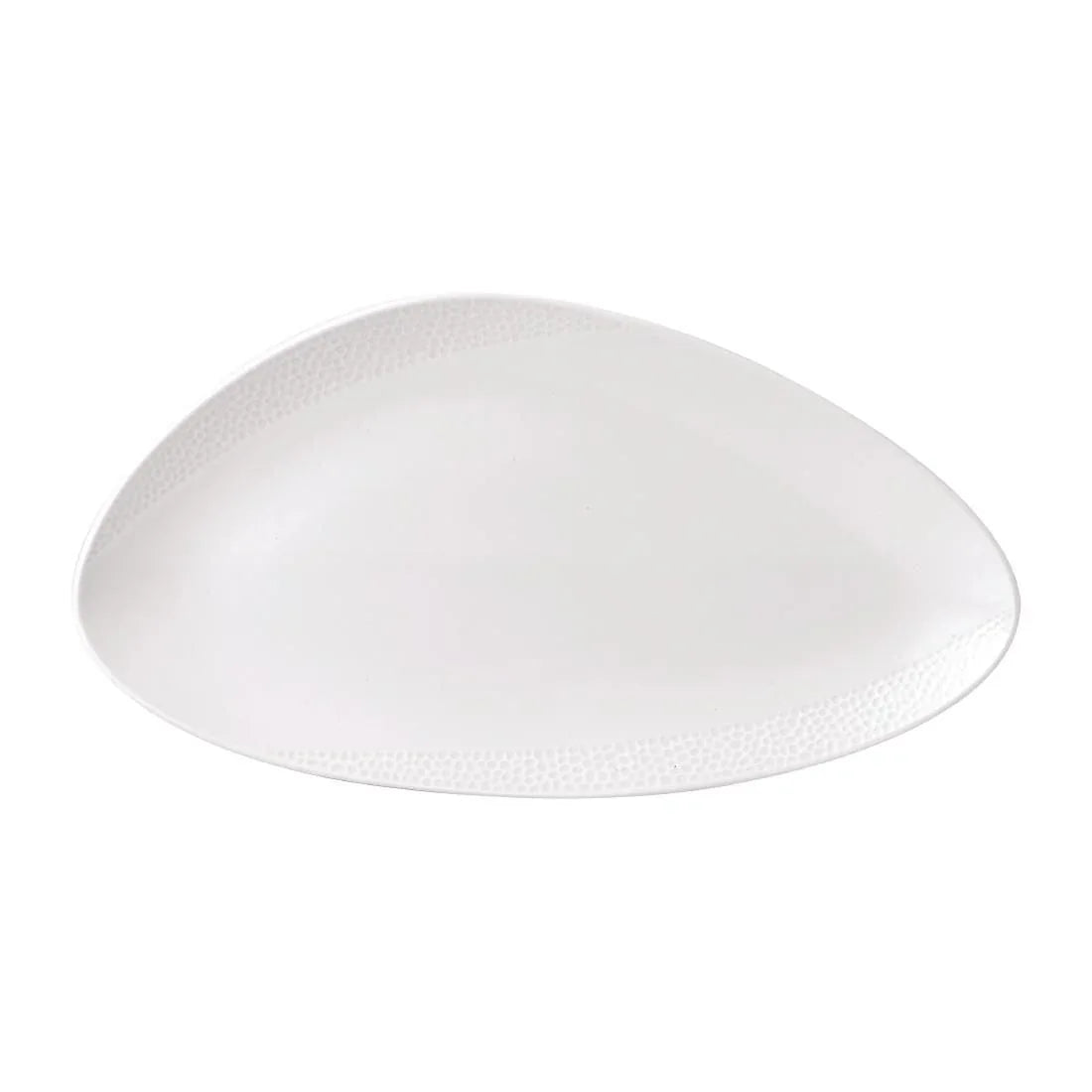 FE994 Isla White Chefs' Triangle Plate 13 3/4 x 7 3/8 " (Box 6) - JD Catering Equipment Solutions Ltd