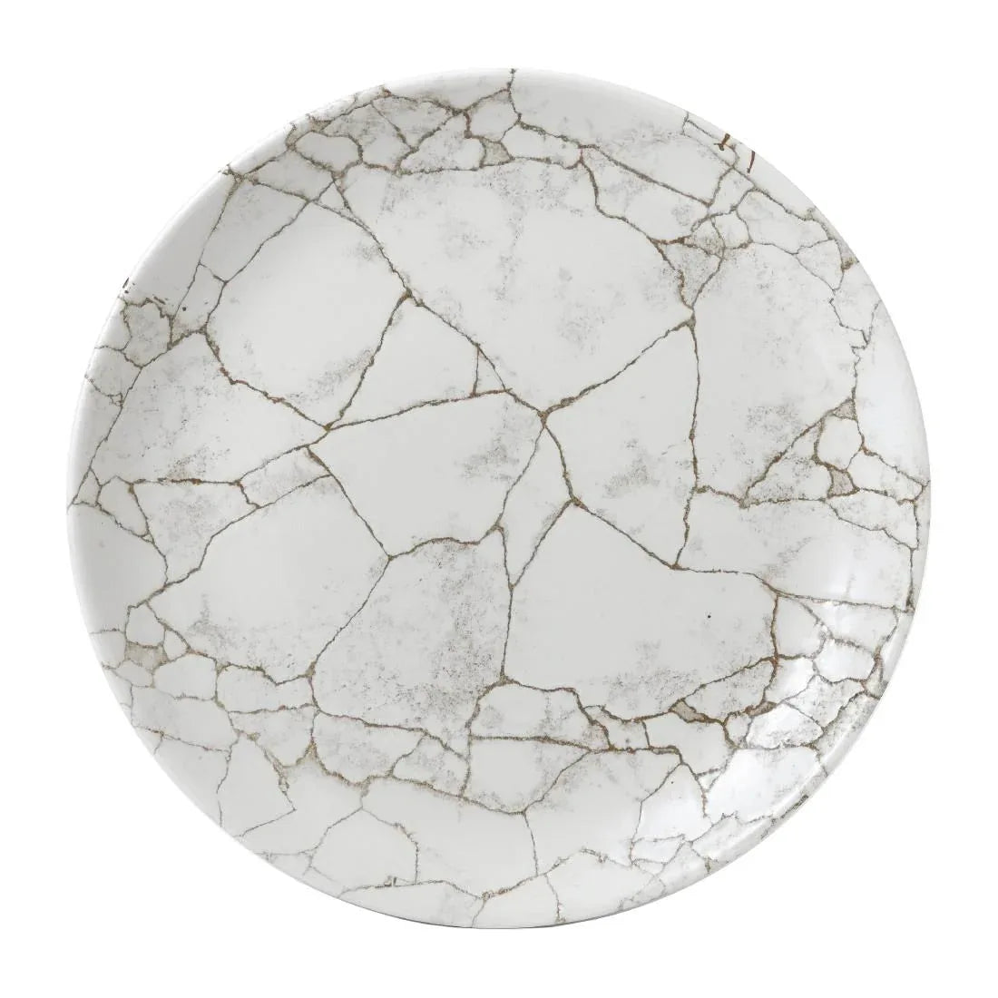 FJ800 Studio Prints Kintsugi Agate Grey Coupe Plate 11 1/4 " (Box 12) - JD Catering Equipment Solutions Ltd