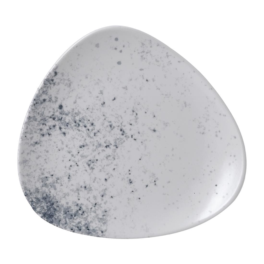 FJ817 Studio Prints Haze Blue Triangle Plate 7 3/4 " (Box 12)