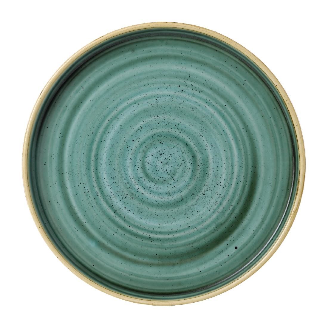 FJ915 Stonecast Samphire Green Walled Plate 8 1/4 " (Box 6)