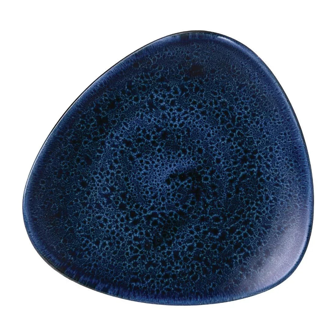 FJ949 Stonecast Plume Ultramarine Triangle Plate 9 " (Pack of 12) - JD Catering Equipment Solutions Ltd