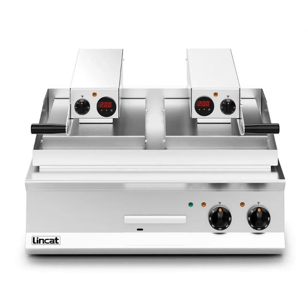 OE8210/R - Lincat Opus 800 Electric Counter-top Clam Griddle - Ribbed Upper Plate - W 800 mm - 17.2 kW - JD Catering Equipment Solutions Ltd