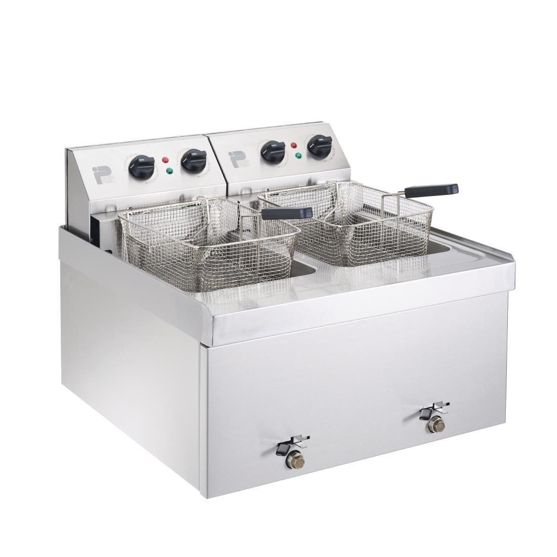 GM751 Parry Twin Tank Twin Basket Countertop Electric Fryer NPDF6