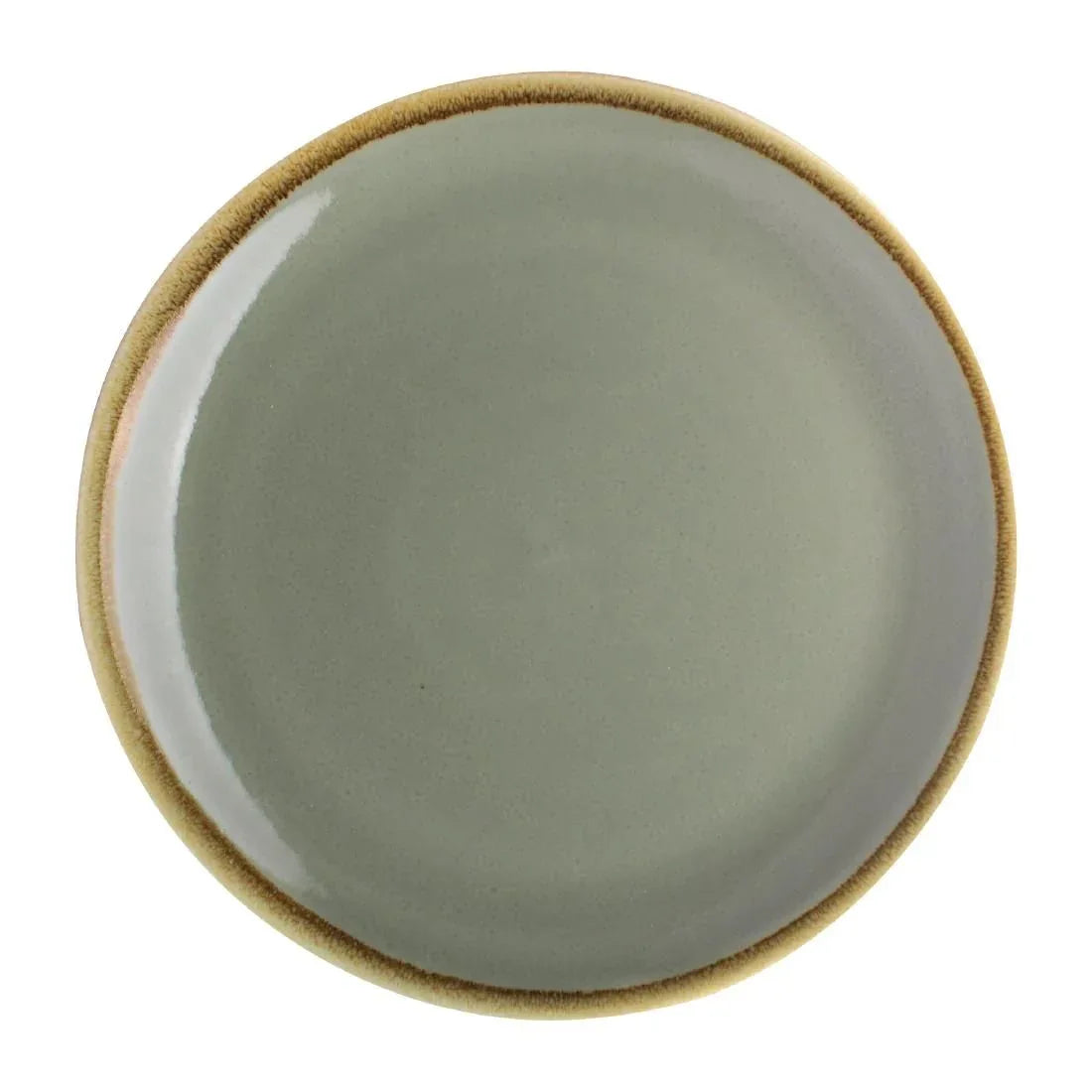 SA283 Olympia Kiln Round Coupe Plate Moss 230mm (Pack of 6) - JD Catering Equipment Solutions Ltd