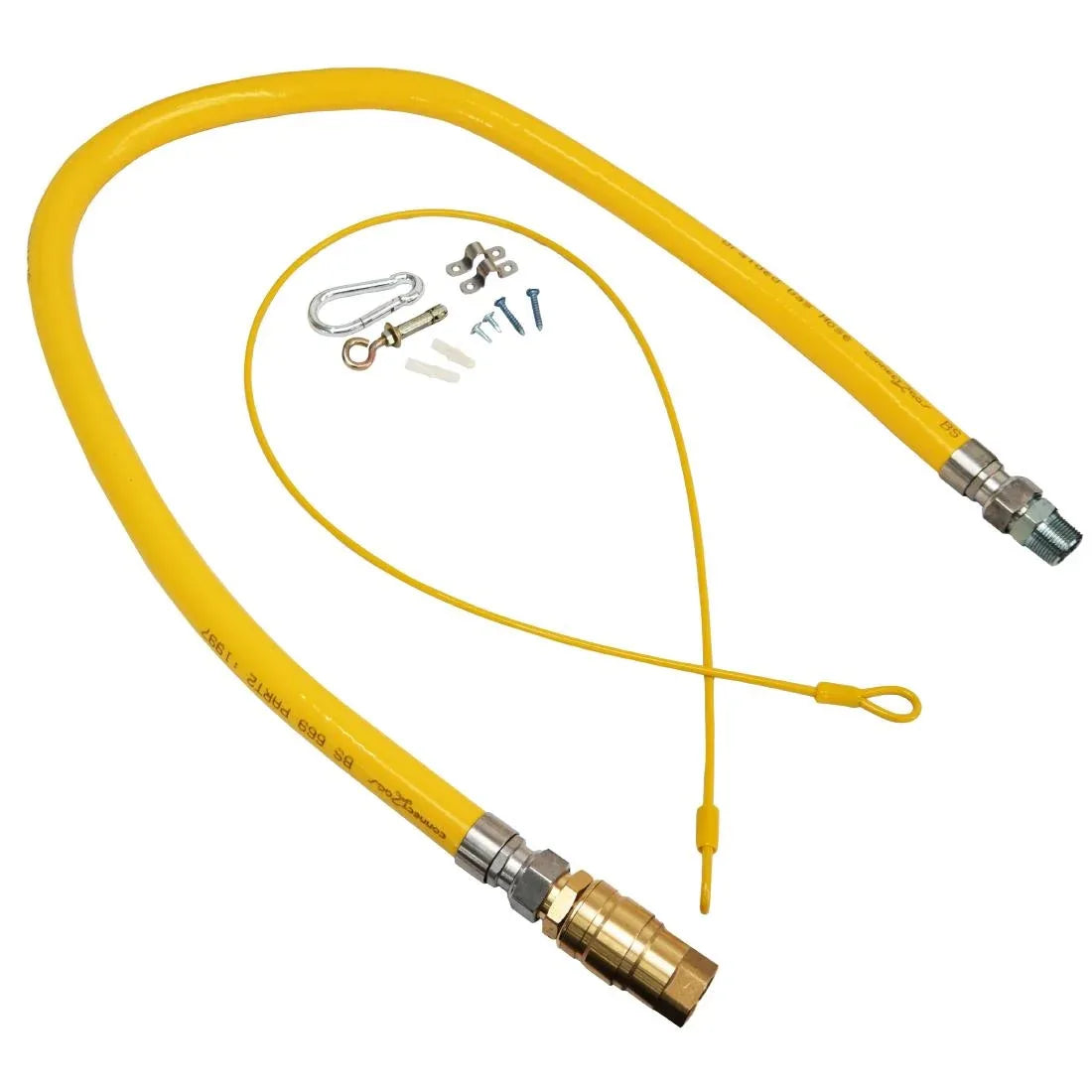 AN797 Connect2Gas Braided Quick Release Gas Hose 3/4"x1500mm - JD Catering Equipment Solutions Ltd