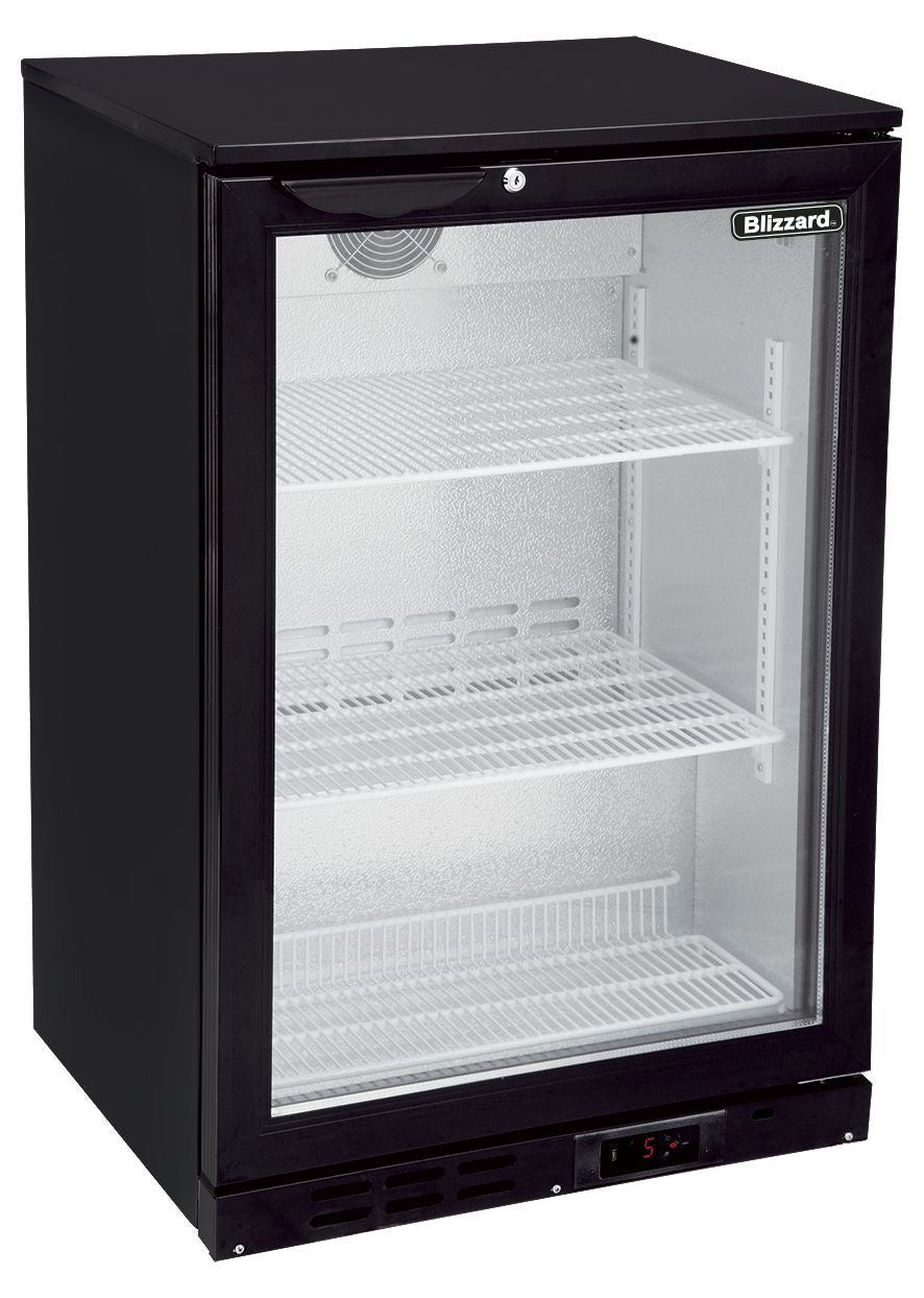 Blizzard Single Hinged Glass Door Bottle Cooler BAR1