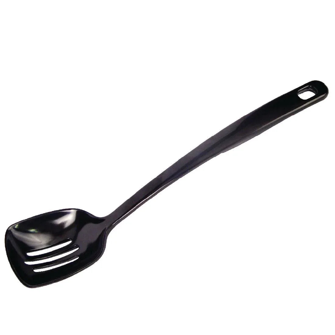 J635 Black Slotted Serving Spoon 12" - JD Catering Equipment Solutions Ltd