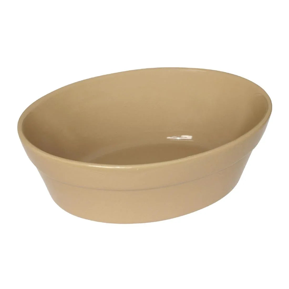 C108 Olympia Stoneware Oval Pie Bowls 161 x 116mm (Pack of 6) - JD Catering Equipment Solutions Ltd