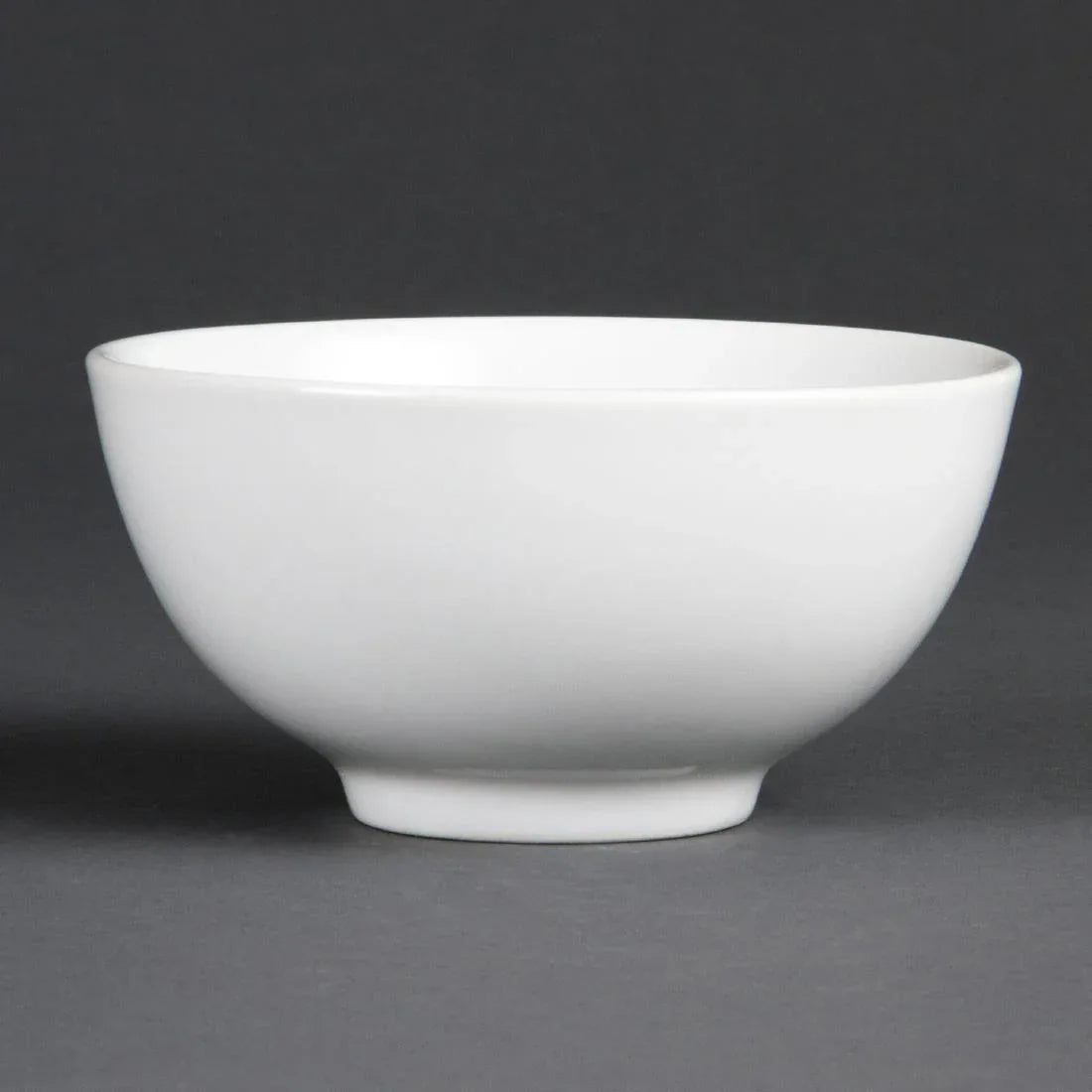 C253 Olympia Whiteware Rice Bowls 130mm 390ml (Pack of 12) - JD Catering Equipment Solutions Ltd