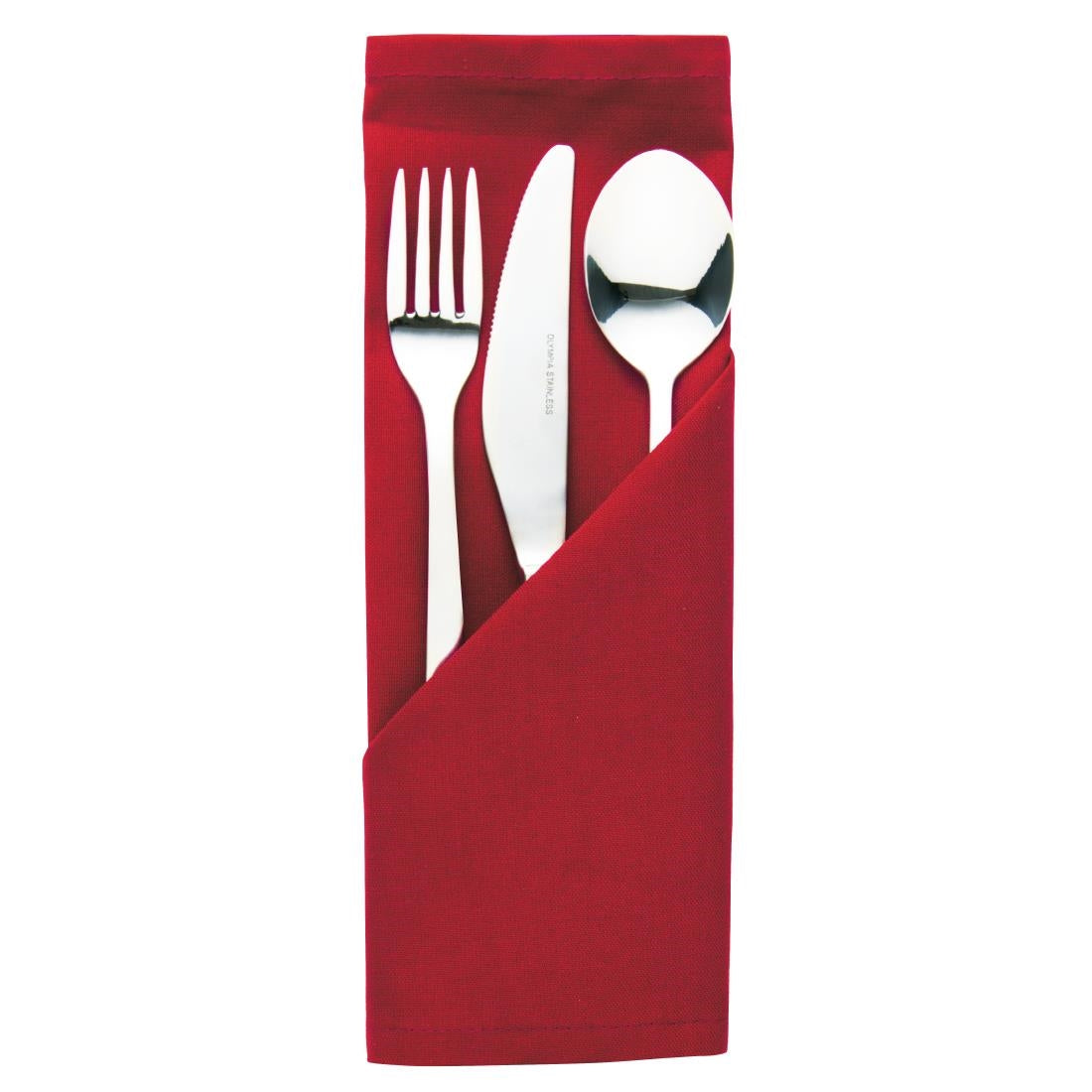 HB566 Occasions Polyester Napkins Burgundy (10 pack)