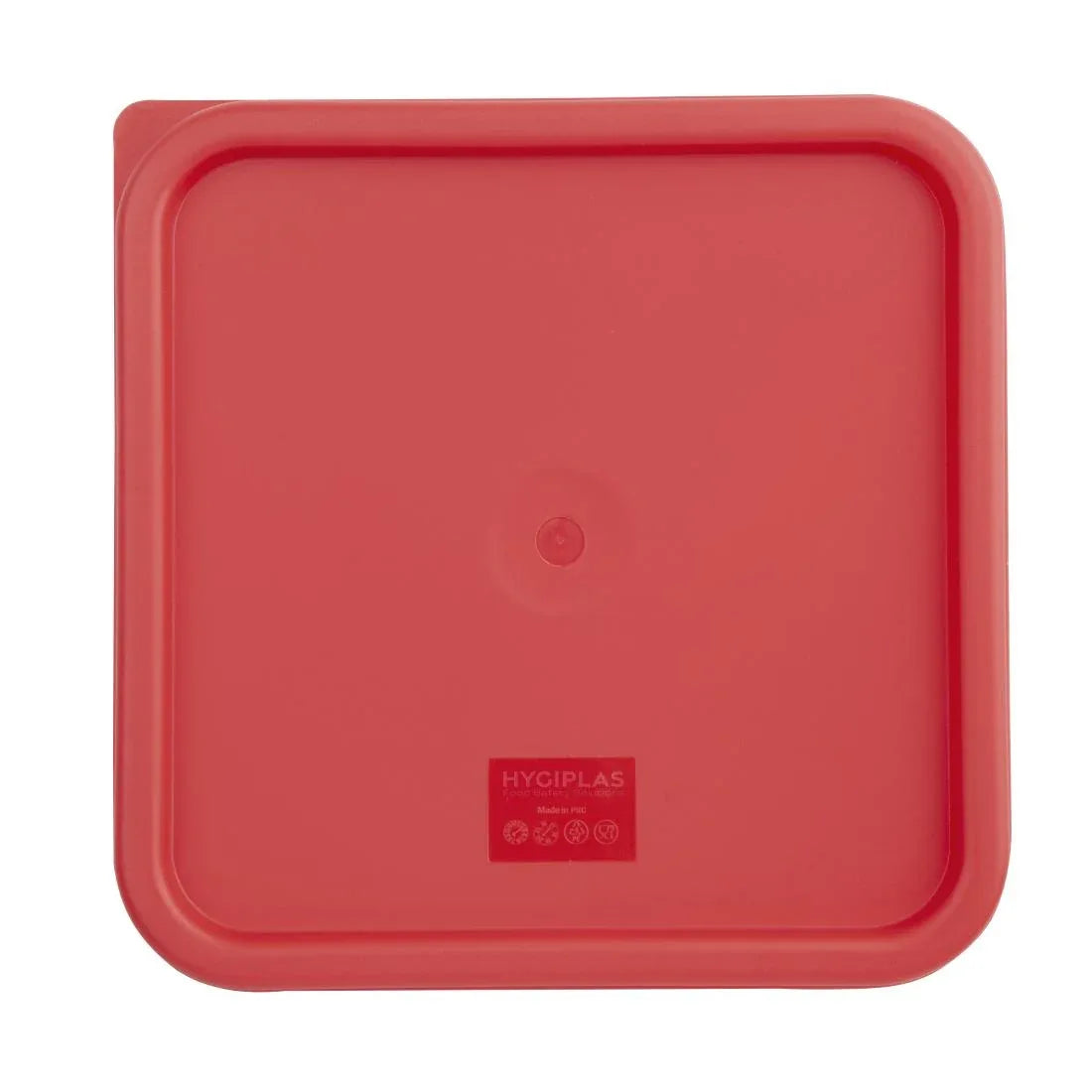 CF042 Vogue Square Food Storage Container Lid Red Large - JD Catering Equipment Solutions Ltd