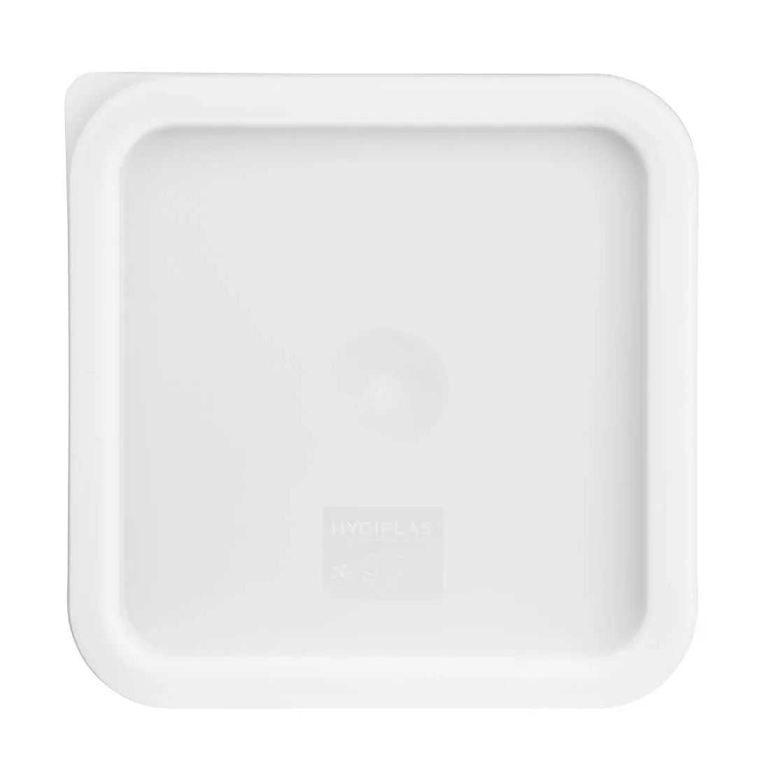 CF050 Vogue Polycarbonate Square Food Storage Container Lid White Medium - JD Catering Equipment Solutions Ltd