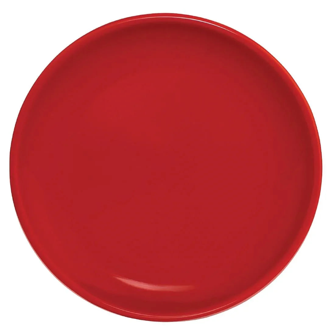 CG352 Olympia Cafe Coupe Plate Red 205mm (Pack of 12) - JD Catering Equipment Solutions Ltd