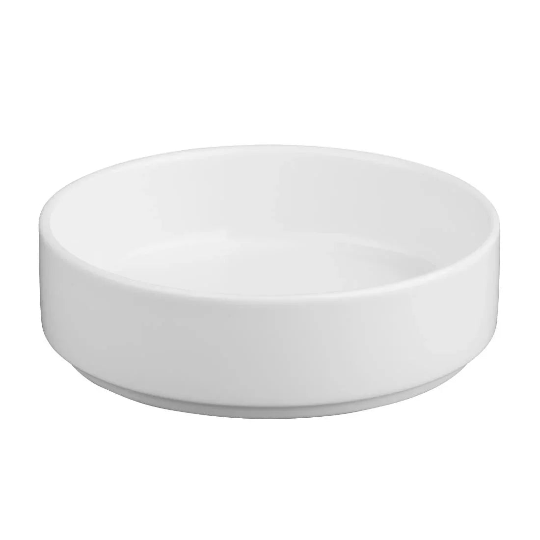 CK070 Olympia Whiteware Flat Walled Bowl - 152mm 6" (Box of 6) - JD Catering Equipment Solutions Ltd