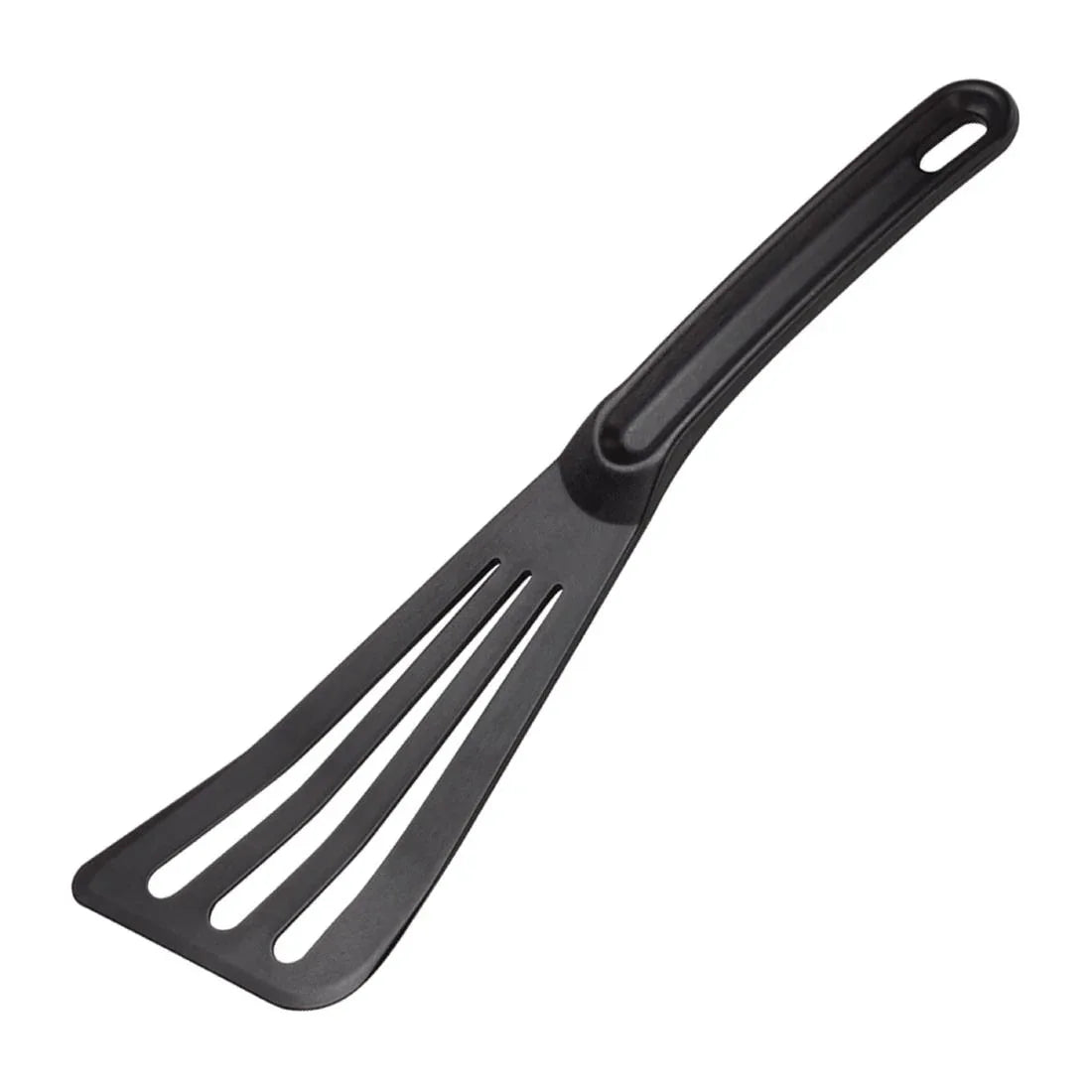 CN625 Mercer Culinary Hells Tools Slotted Spatula Black 12" - JD Catering Equipment Solutions Ltd