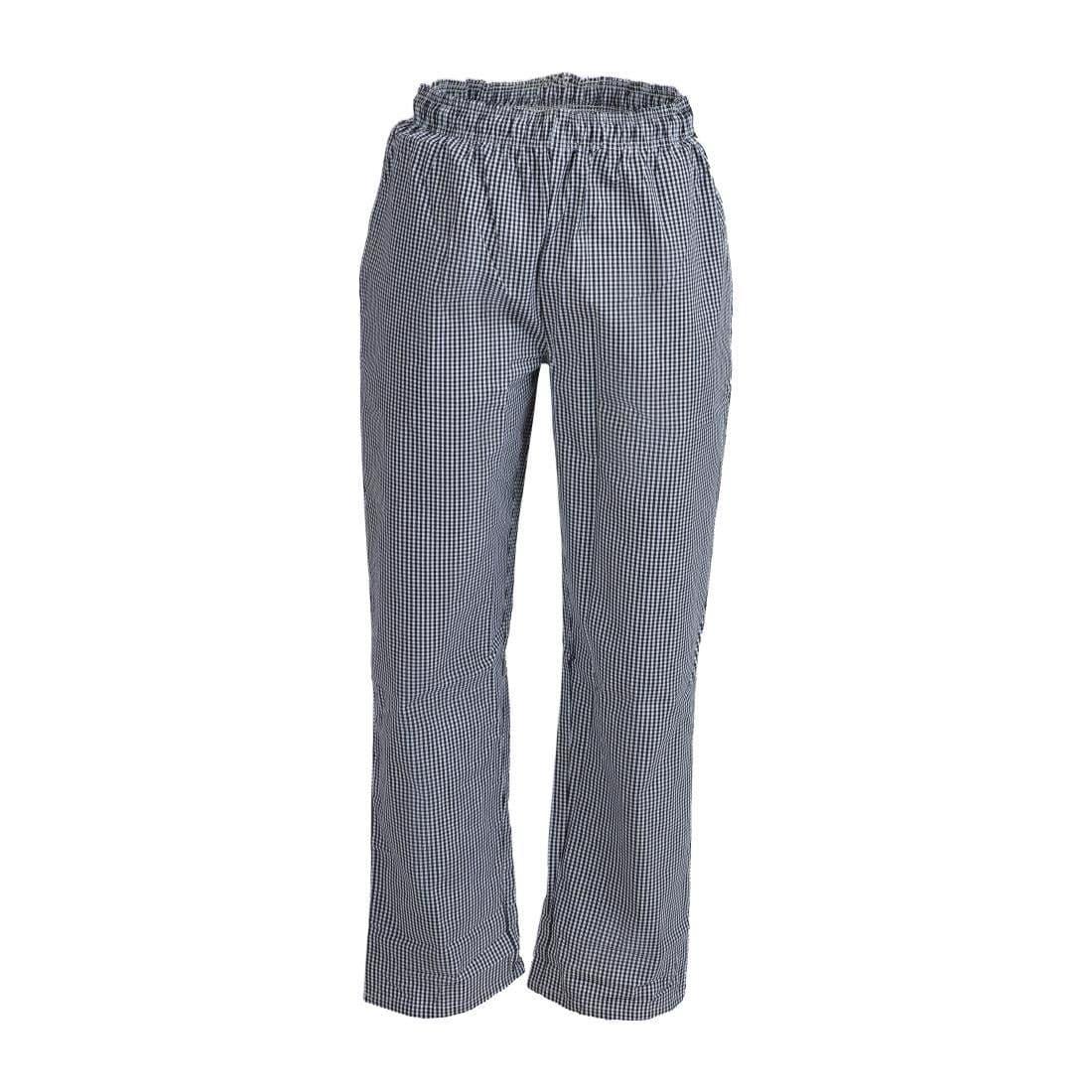 DL712-L Whites Unisex Vegas Chefs Trousers Black and White Check - JD Catering Equipment Solutions Ltd