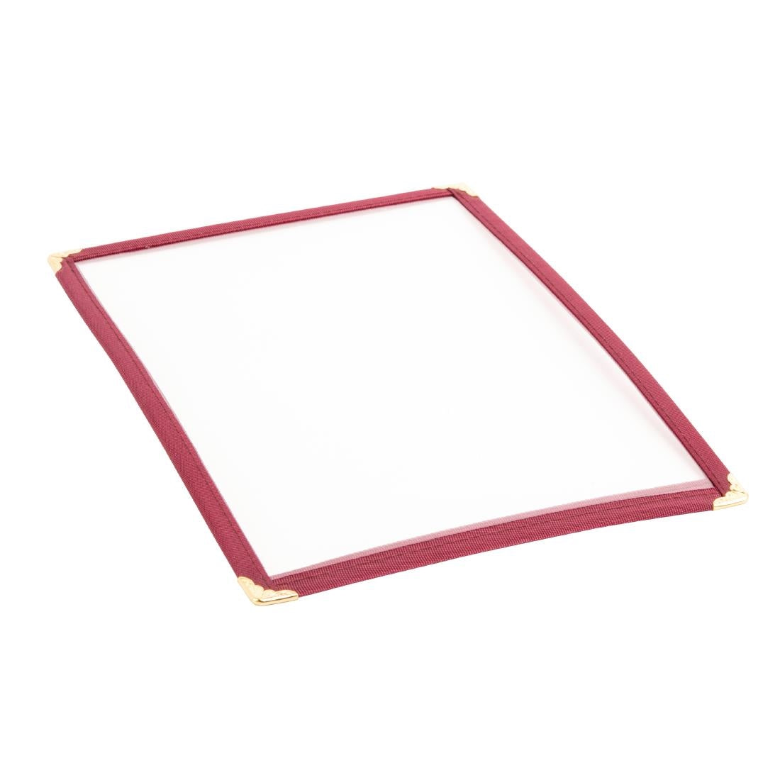 E296 Olympia American Style Menu Cover A4 Burgundy