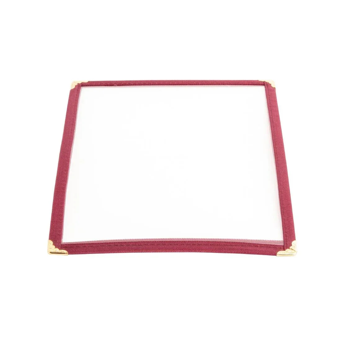 E296 Olympia American Style Menu Cover A4 Burgundy