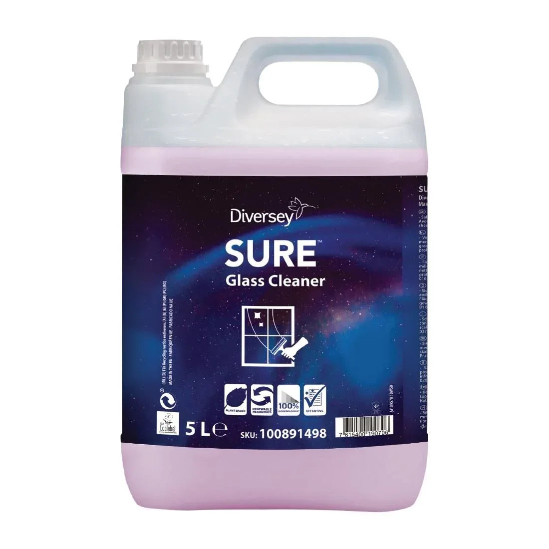 FA226 SURE Glass Cleaner Ready To Use 5Ltr (2 Pack) - JD Catering Equipment Solutions Ltd