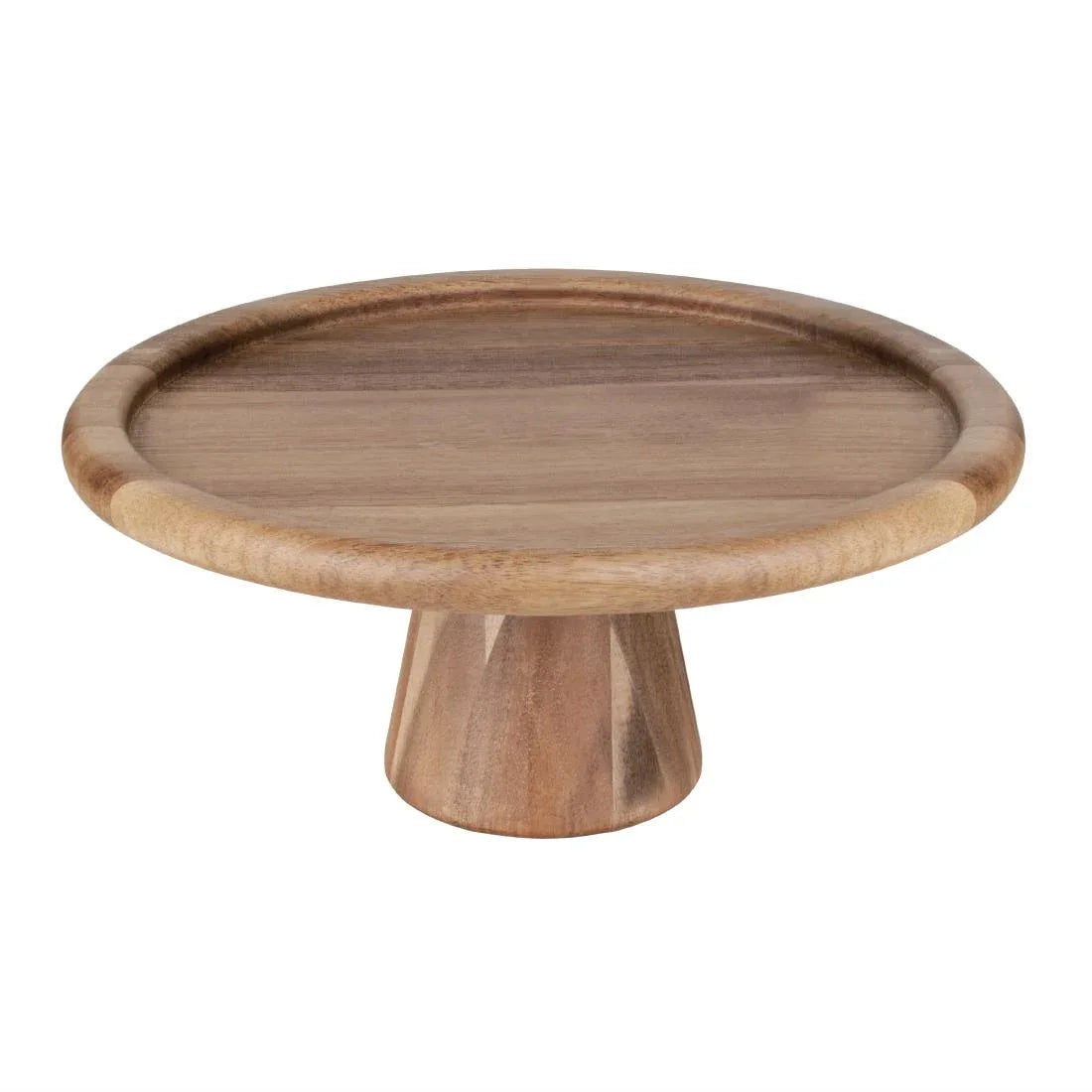 FE150 Olympia Acacia Cake Stand 305(Ø) x 127(H)mm - JD Catering Equipment Solutions Ltd