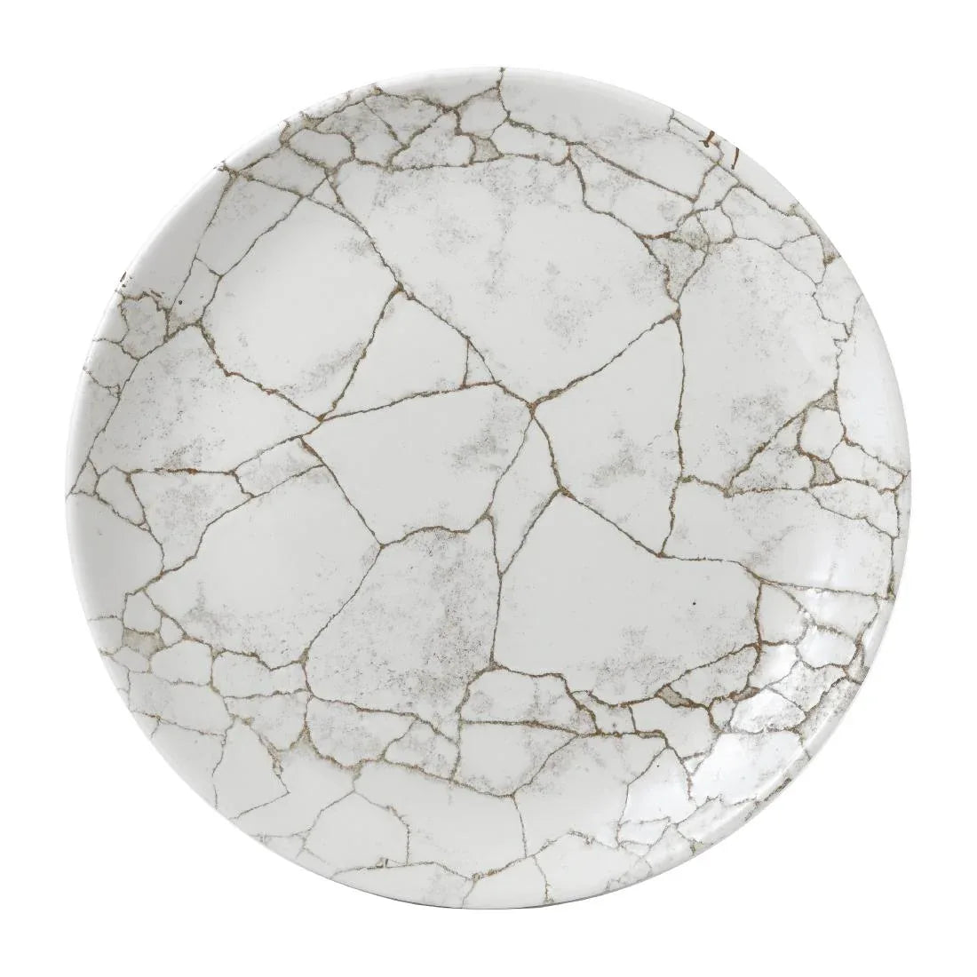 FJ801 Studio Prints Kintsugi Agate Grey Coupe Plate 10 1/4 " (Box 12) - JD Catering Equipment Solutions Ltd