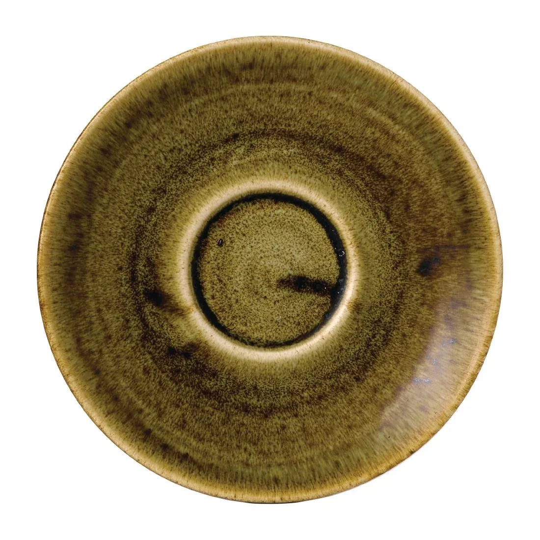 FJ941 Stonecast Plume Olive Espresso Saucer 4 1/2 " (Pack of 12) - JD Catering Equipment Solutions Ltd