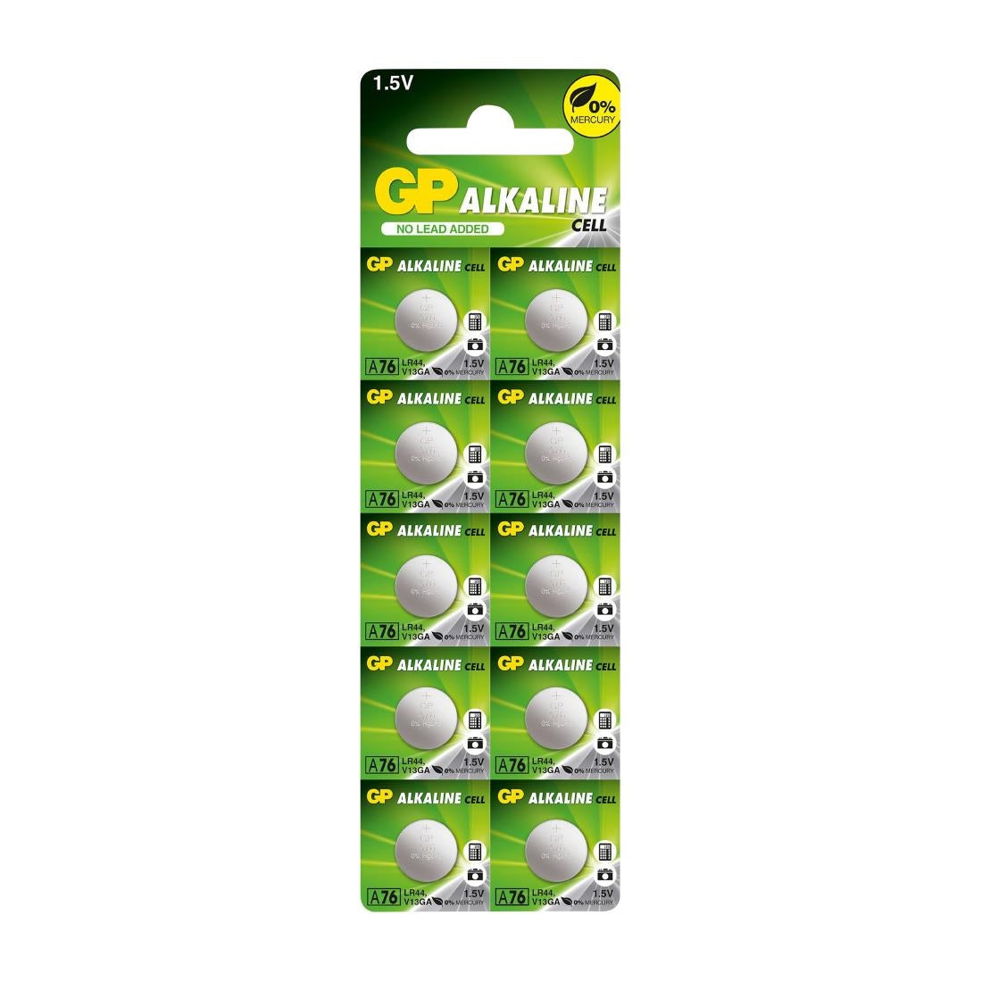 FT032 GP  Battery LR44 A76 (Pack of 10)