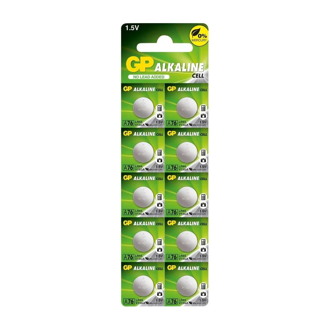 FT032 GP Battery LR44 A76 (Pack of 10) - JD Catering Equipment Solutions Ltd