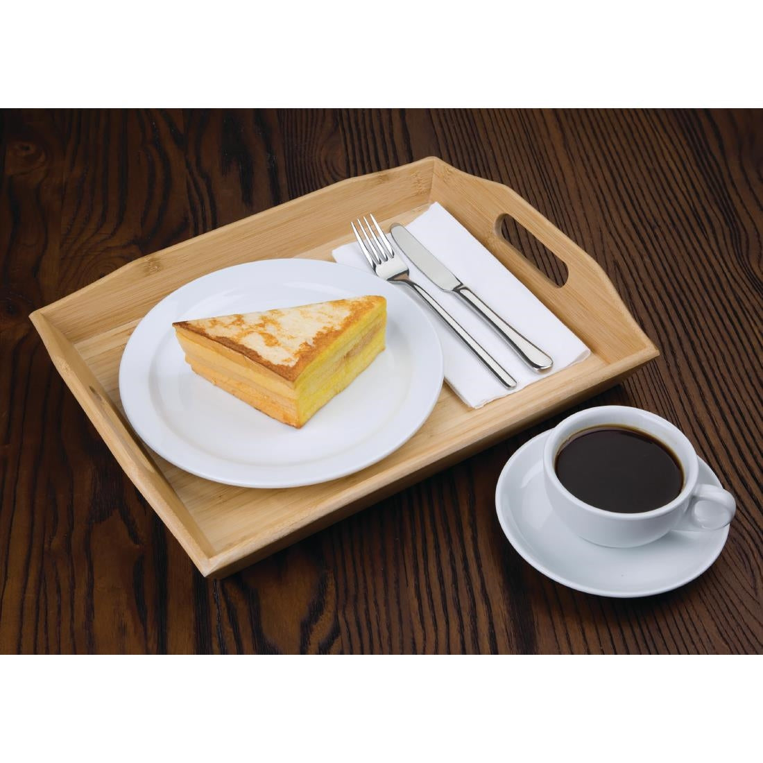 GM249 Olympia Bamboo Butler Tray 381mm