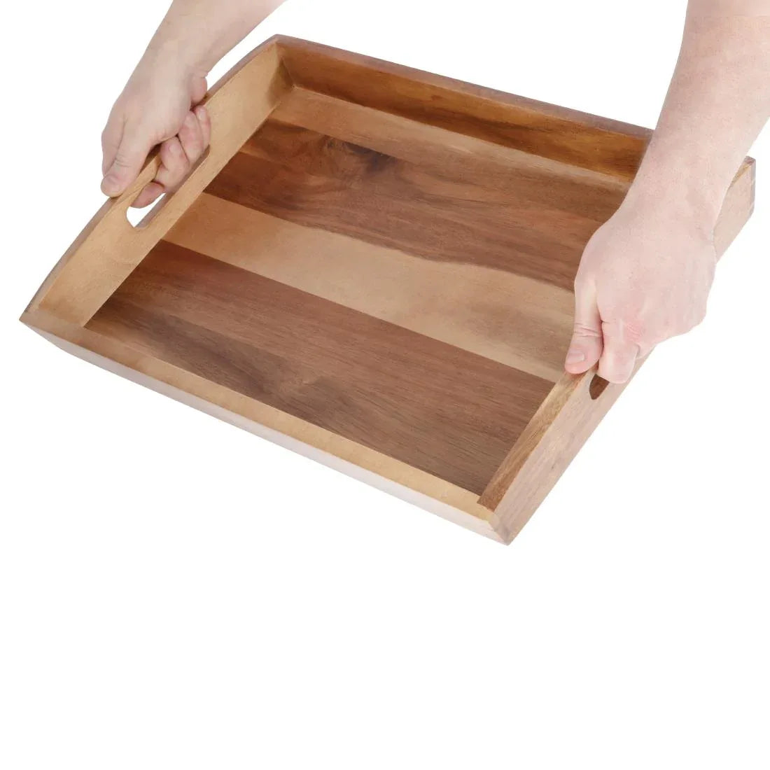 GM266 Olympia Large Acacia Wood Butler Tray 510mm - JD Catering Equipment Solutions Ltd