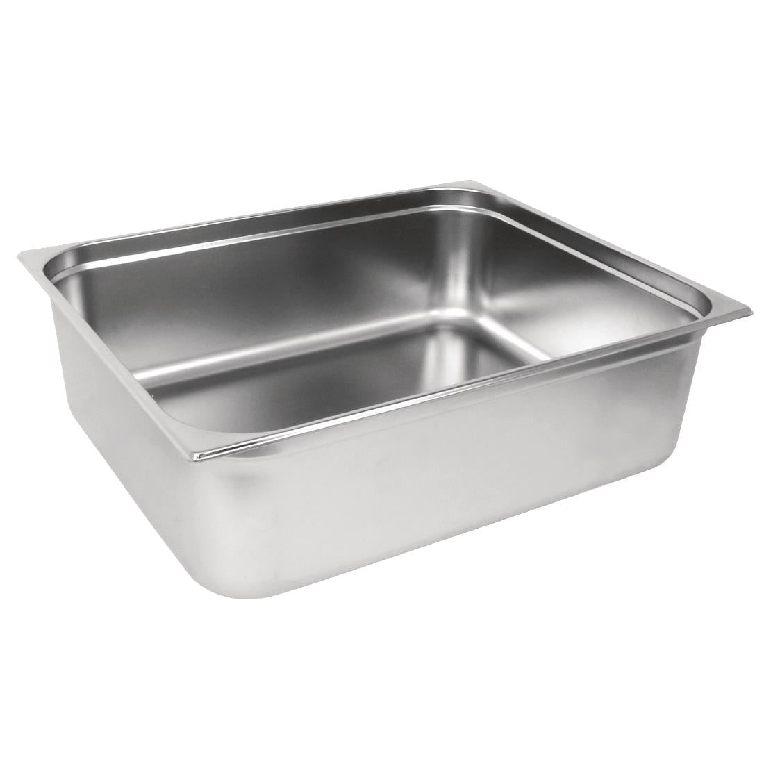 GM317 Vogue Stainless Steel 2/1 Gastronorm Pan 200mm