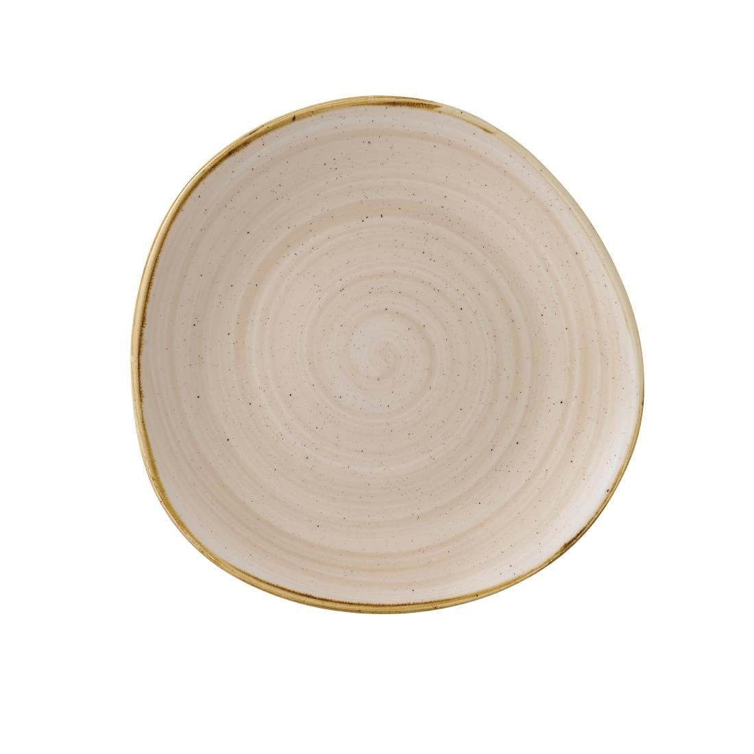 GR947 Churchill Stonecast Round Plate Nutmeg Cream 288mm (Pack of 12)