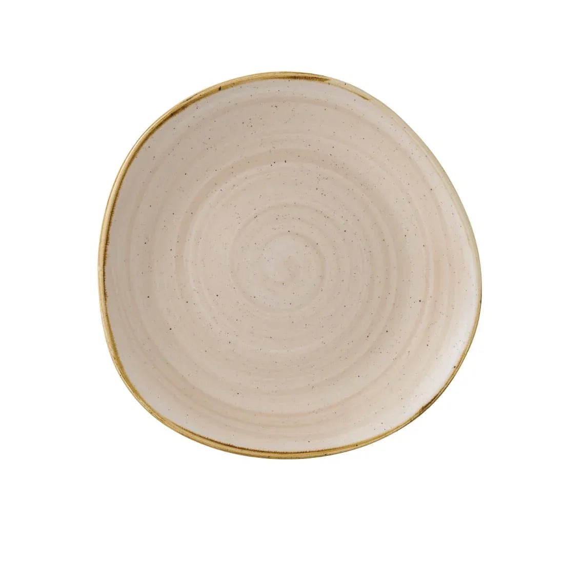 GR947 Churchill Stonecast Round Plate Nutmeg Cream 288mm (Pack of 12) - JD Catering Equipment Solutions Ltd