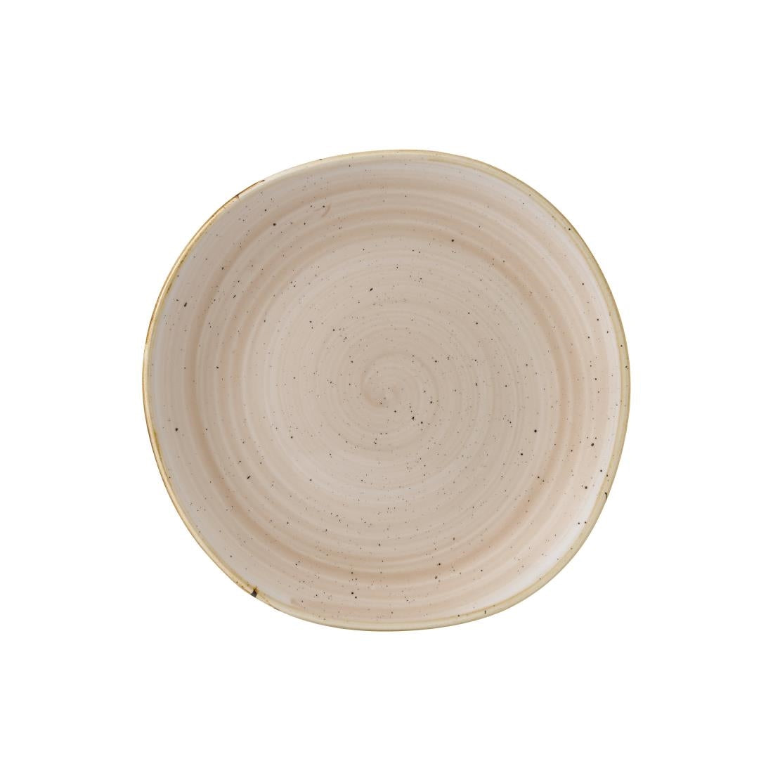 GR948 Churchill Stonecast Round Plate Nutmeg Cream 264mm (Pack of 12)
