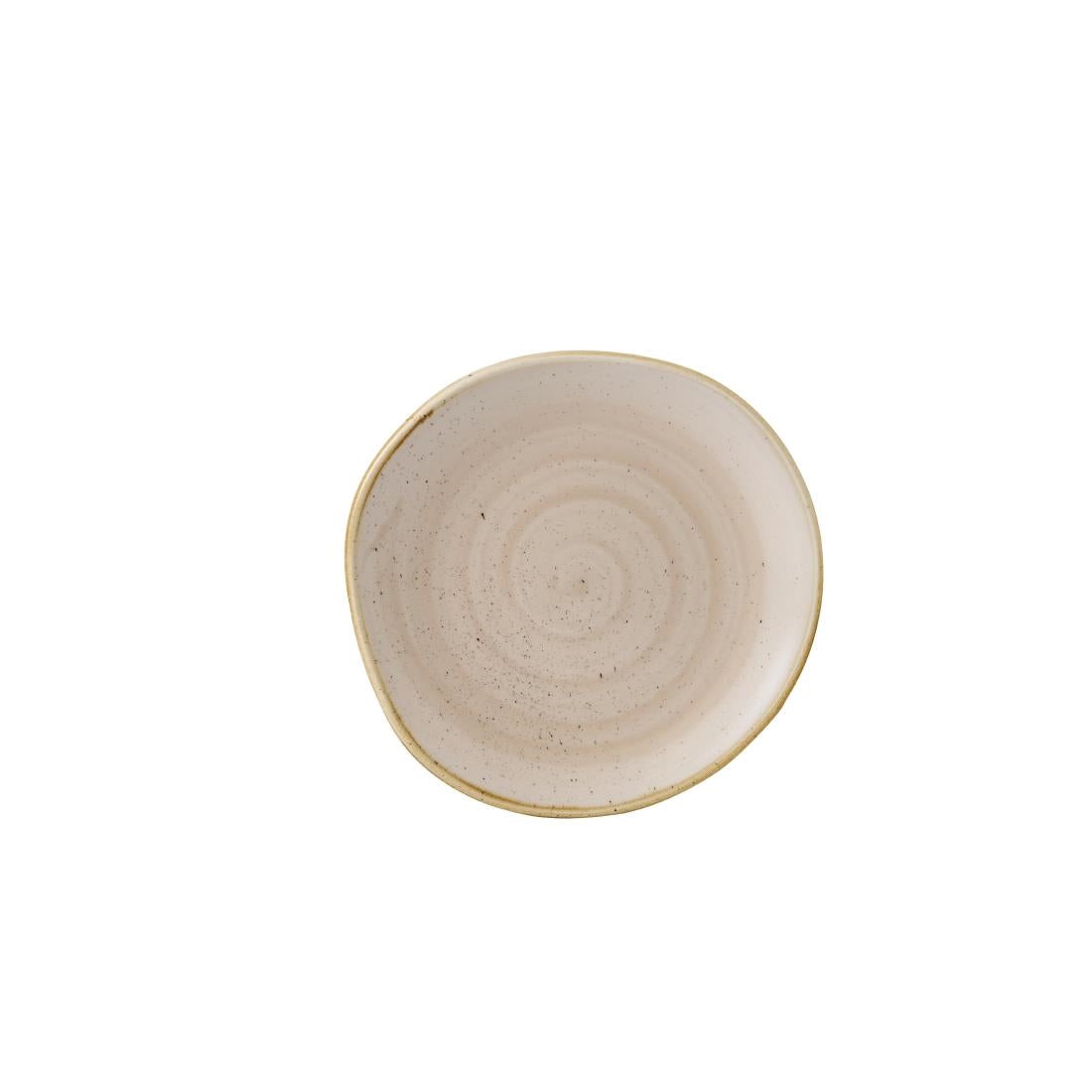 GR950 Churchill Stonecast Round Plate Nutmeg Cream 186mm (Pack of 12)