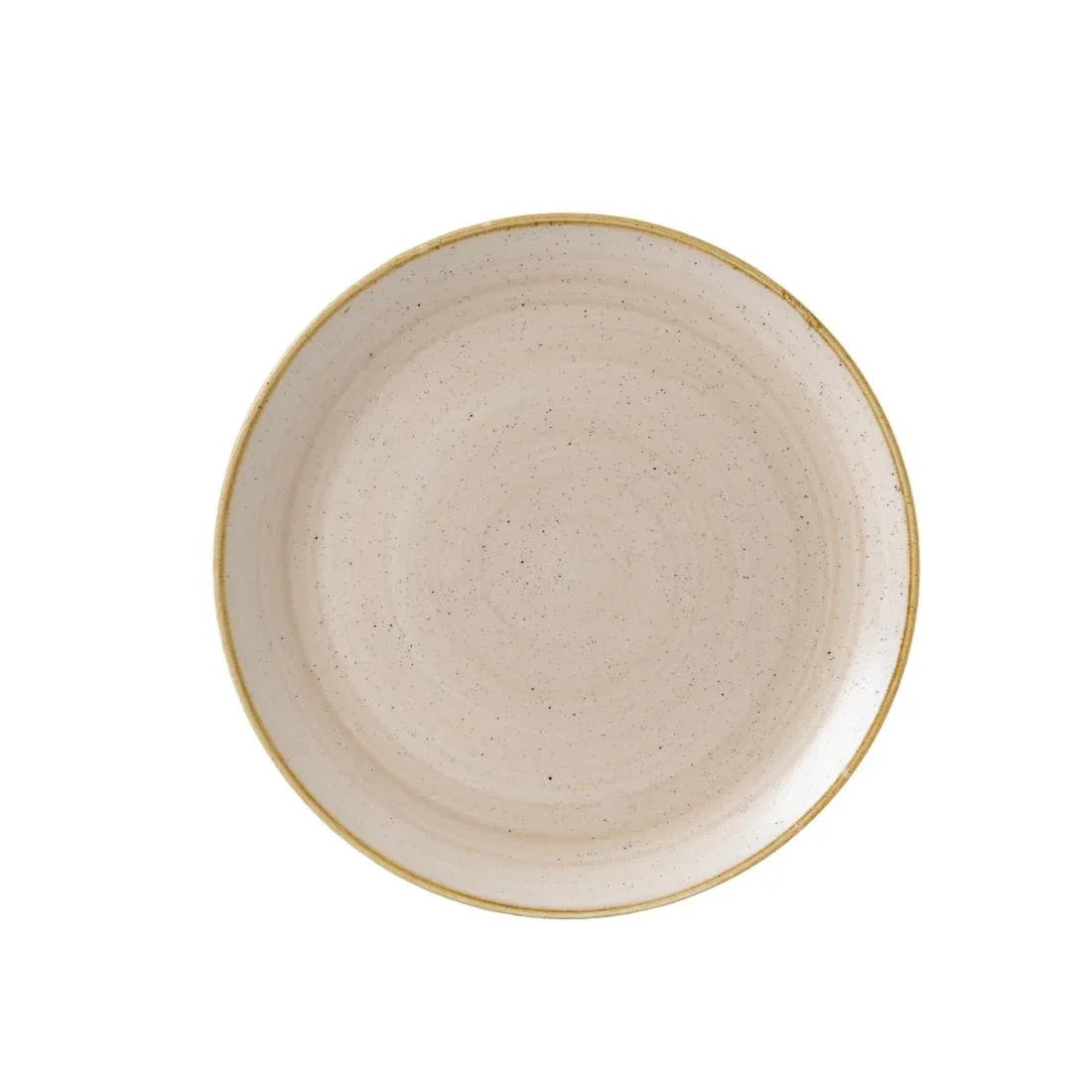 GR952 Churchill Stonecast Round Coupe Plate Nutmeg Cream 324mm (Pack of 6) - JD Catering Equipment Solutions Ltd