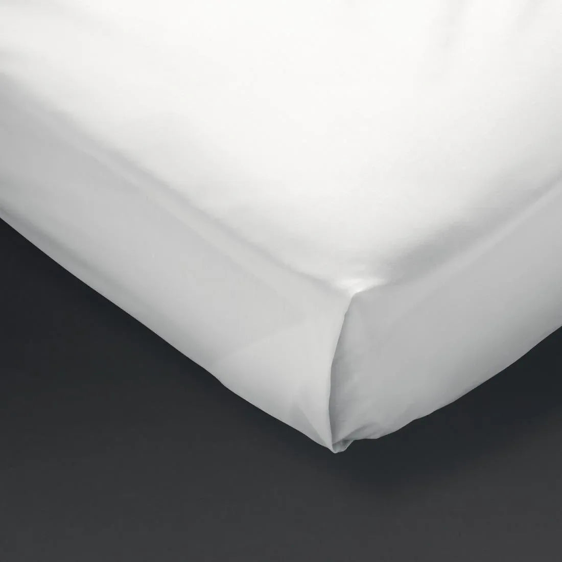 GT804 Mitre Comfort Percale Flat Sheet White Single - JD Catering Equipment Solutions Ltd