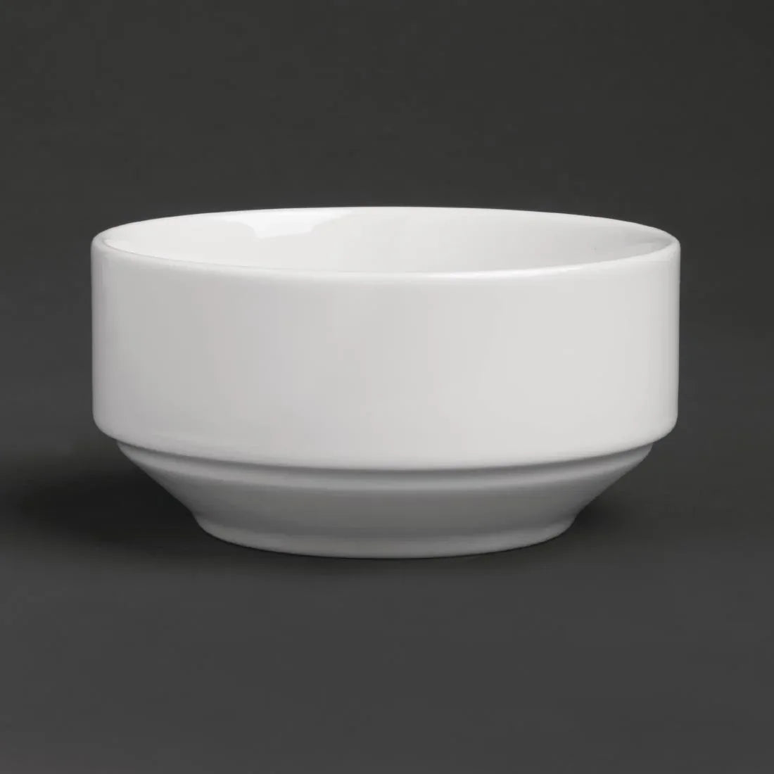 GT939 Royal Porcelain Classic White Stackable Soup Bowl 110mm (Pack of 12) - JD Catering Equipment Solutions Ltd