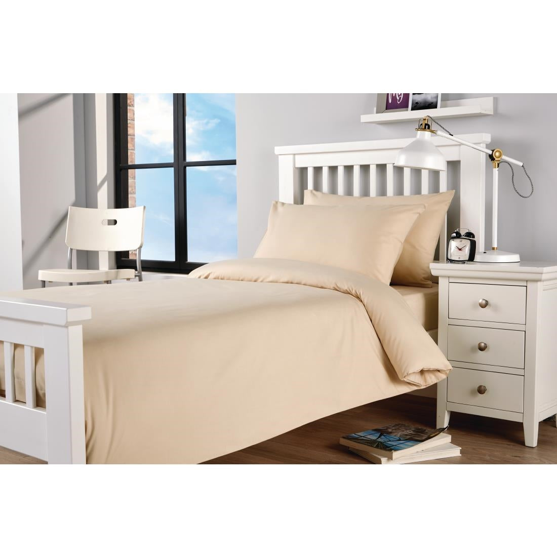 GU194 Mitre Essentials Spectrum Duvet Cover Oatmeal Single