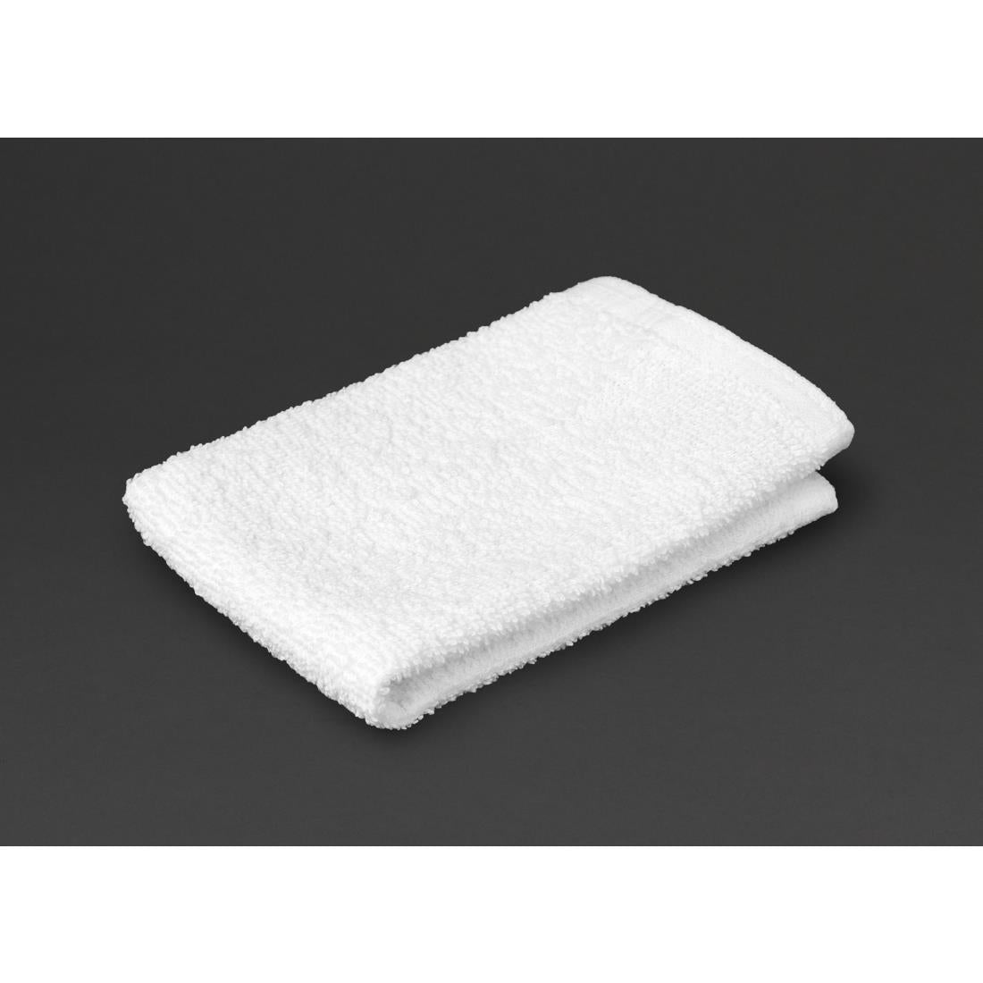 HB621 Mitre Essentials Carnival Face Cloth White (10 Pack)