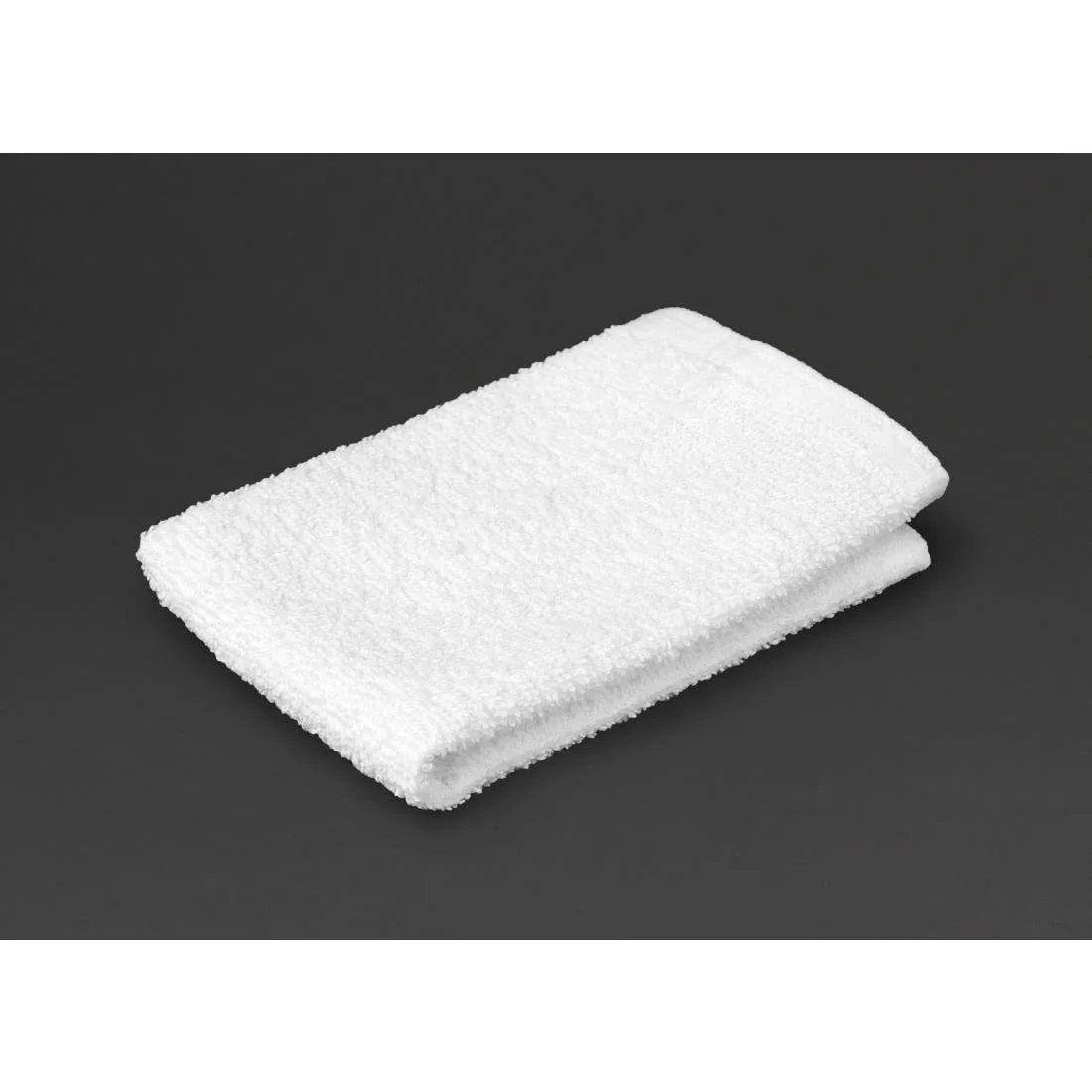 HB621 Mitre Essentials Carnival Face Cloth White (10 Pack) - JD Catering Equipment Solutions Ltd